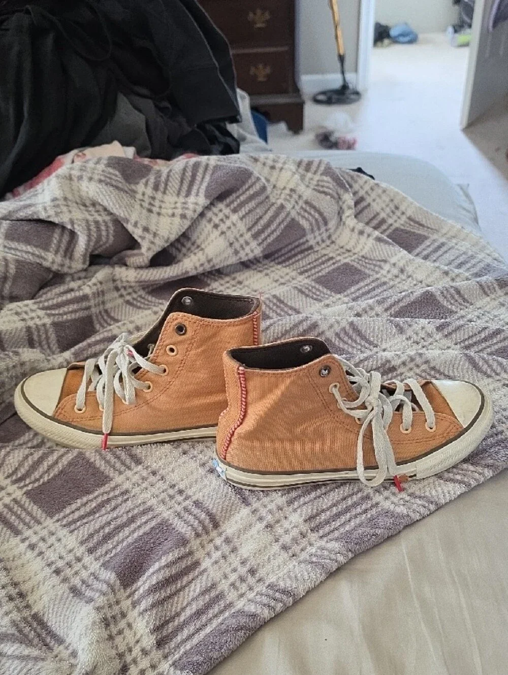Kids Converse High Top Sneakers, Gingerbread